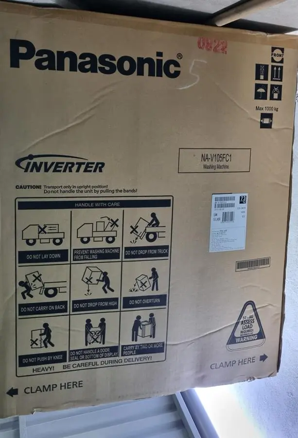 Khách hàng review Máy giặt Panasonic Inverter giặt 10.5 kg - sấy tiện ích 2 kg NA-V105FC1LV 50