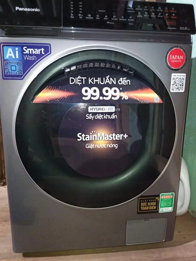 Khách hàng review Máy giặt Panasonic Inverter giặt 10.5 kg - sấy tiện ích 2 kg NA-V105FC1LV 40