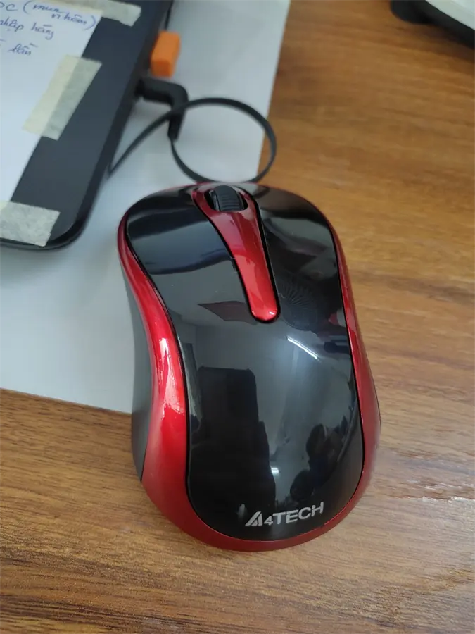 Khách hàng review Chuột Không dây A4Tech G3-280N Đen đỏ 3