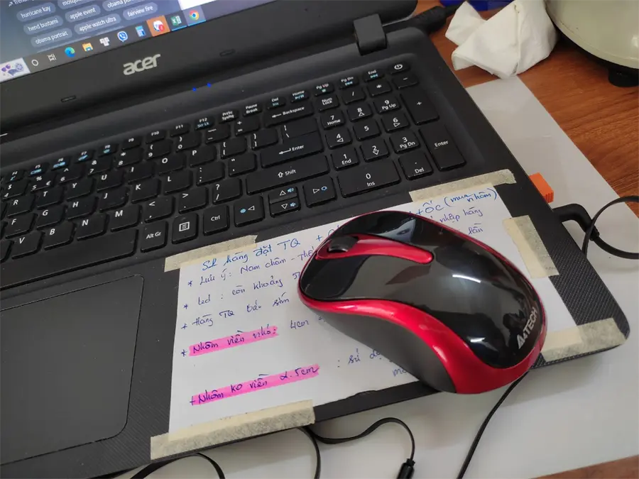 Khách hàng review Chuột Không dây A4Tech G3-280N Đen đỏ 1