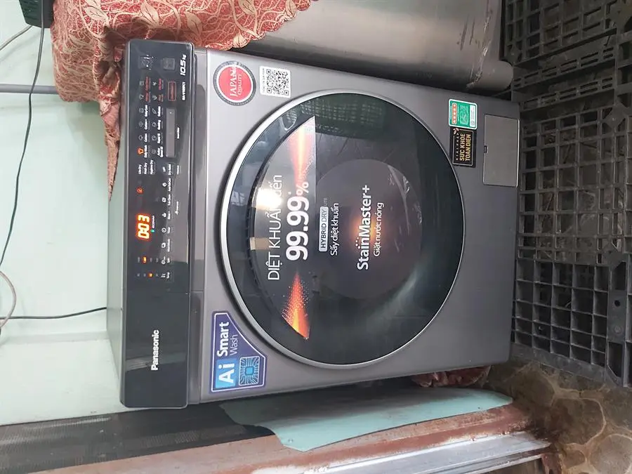 Khách hàng review Máy giặt Panasonic Inverter giặt 10.5 kg - sấy tiện ích 2 kg NA-V105FC1LV 39