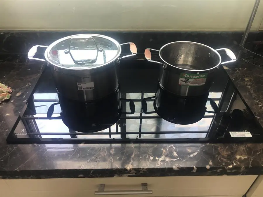 Khách hàng review Bộ 3 nồi inox 5 đáy nắp kính Kangaroo KG3CS2 1