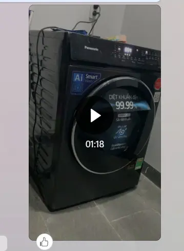 Khách hàng review Máy giặt Panasonic Inverter giặt 10.5 kg - sấy tiện ích 2 kg NA-V105FR1BV 23