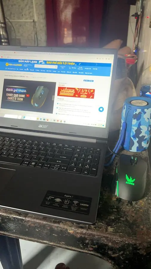 Khách hàng review Laptop Acer Aspire 7 Gaming A715 42G R4XX R5 5500U/8GB/256GB/4GB GTX1650/Win11 (NH.QAYSV.008) 11