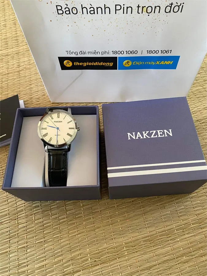 hách hàng review Đồng hồ NAKZEN 40 mm Nam SL4115G-7 6