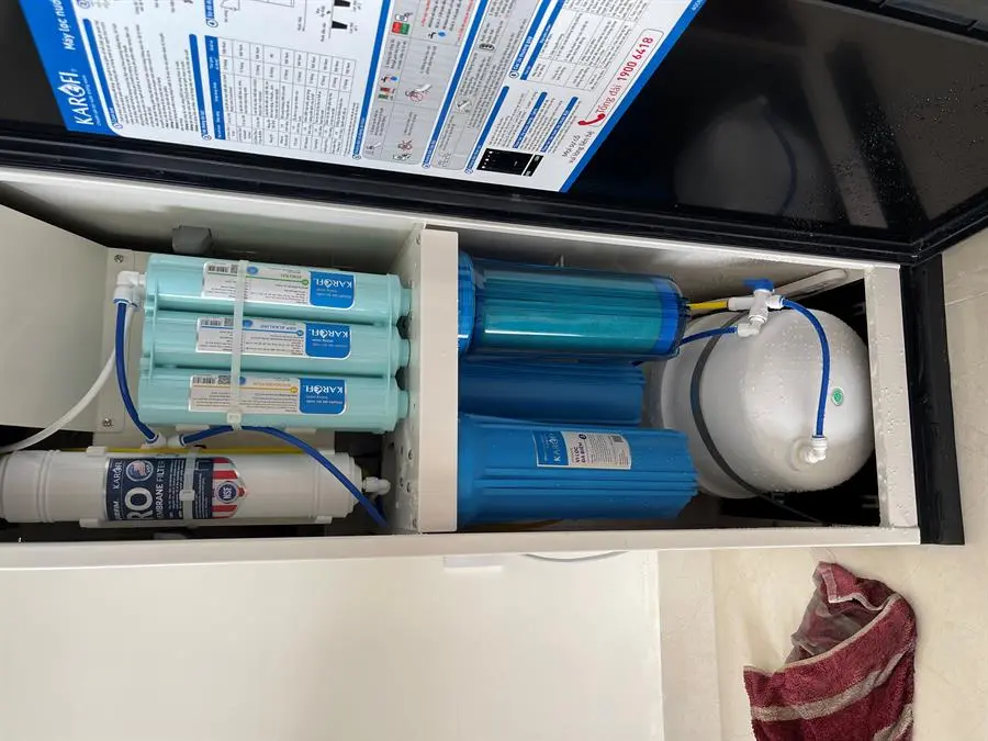 Khách hàng review Máy lọc nước RO nóng nguội lạnh Hydrogen Karofi KAD-X39 10 lõi 146