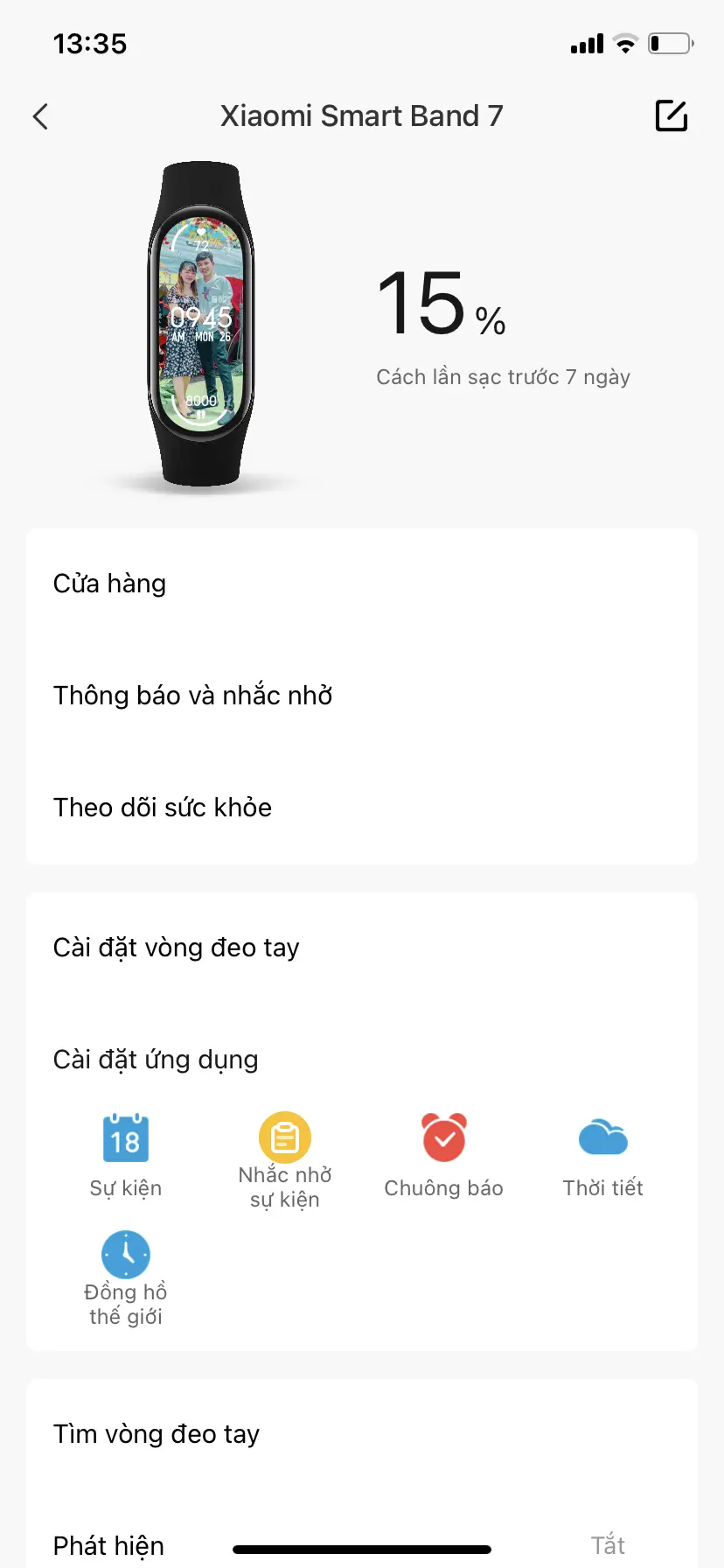 Khách hàng review Vòng đeo tay thông minh Mi Band 7 Đen 37