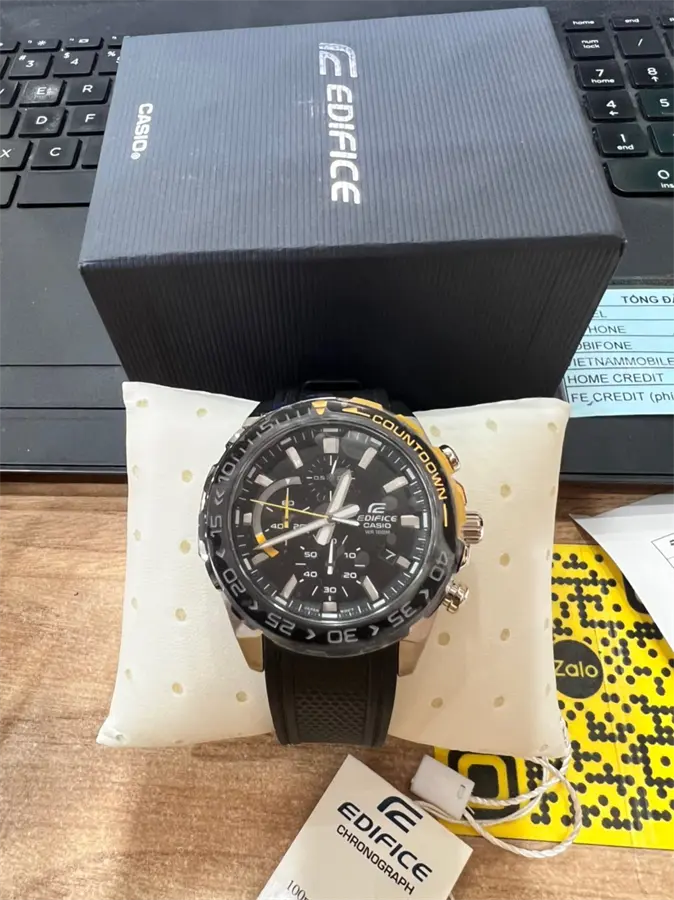 Khách hàng review Đồng hồ CASIO 43.2 mm Nam EFR-566PB-1AVUDF 1