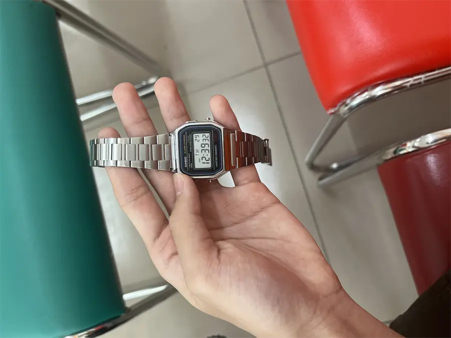Khách hàng review Đồng hồ CASIO Vintage 30.2 mm Unisex A158WA-1DF 14