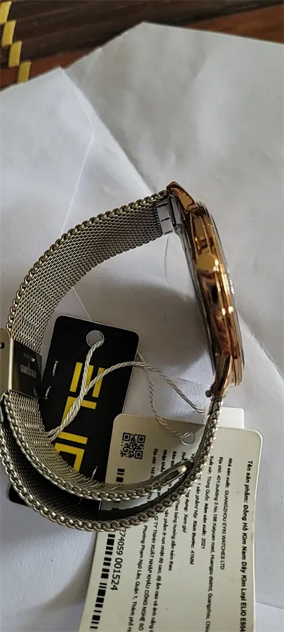 Khách hàng review Đồng hồ ELIO 41 mm Nam ES045-02 1