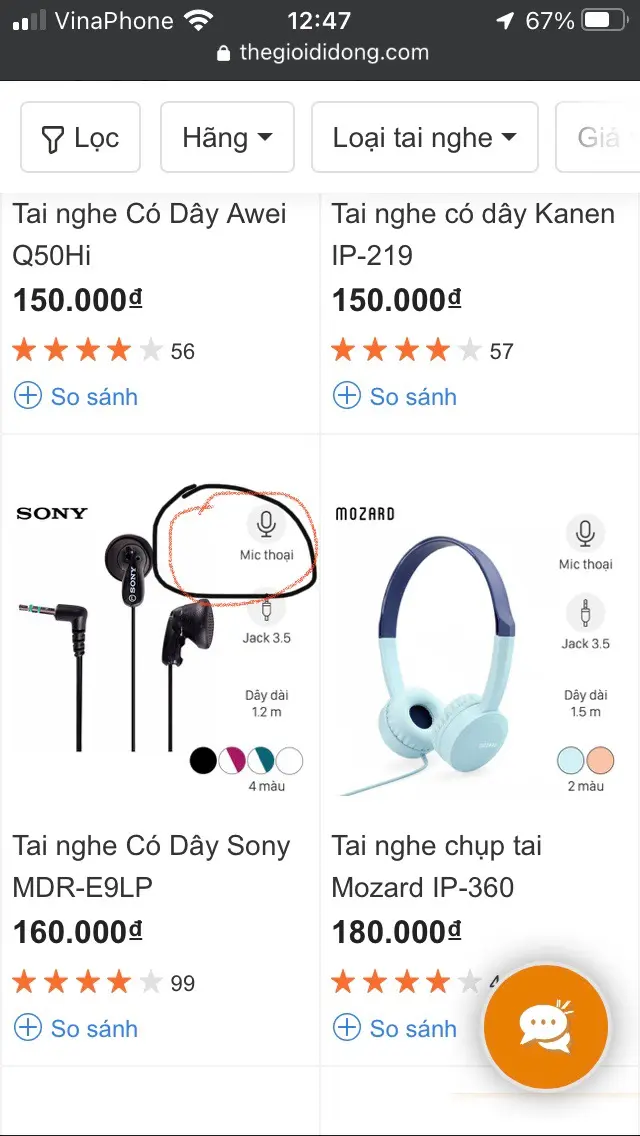 Khách hàng review Tai nghe Có Dây Sony MDR-E9LP 1