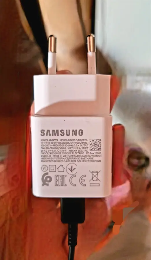 Khách hàng review Sạc Type-C 15W Samsung EP-T1510N 8