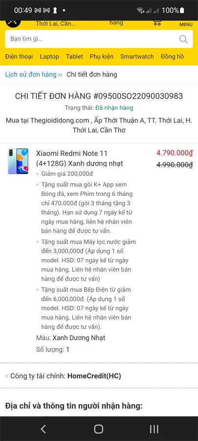 Khách hàng review Điện thoại Xiaomi Redmi Note 11 (4GB/128GB) 5