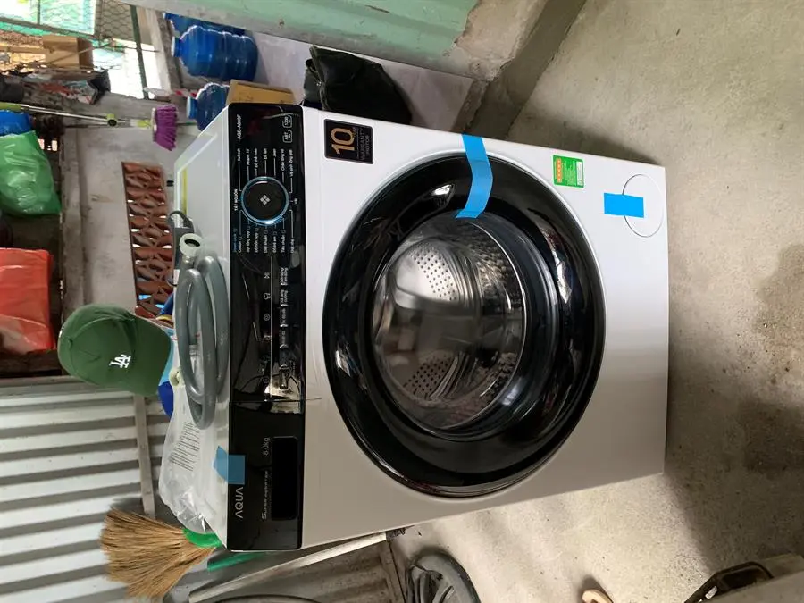 Khách hàng review Máy giặt Aqua Inverter 8 KG AQD-A800F W 12