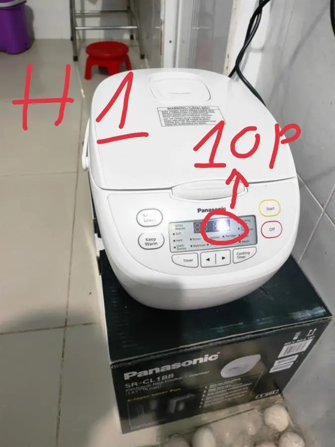 Khách hàng review Nồi cơm điện tử Panasonic 1.8 lít SR-CL188WRA 8