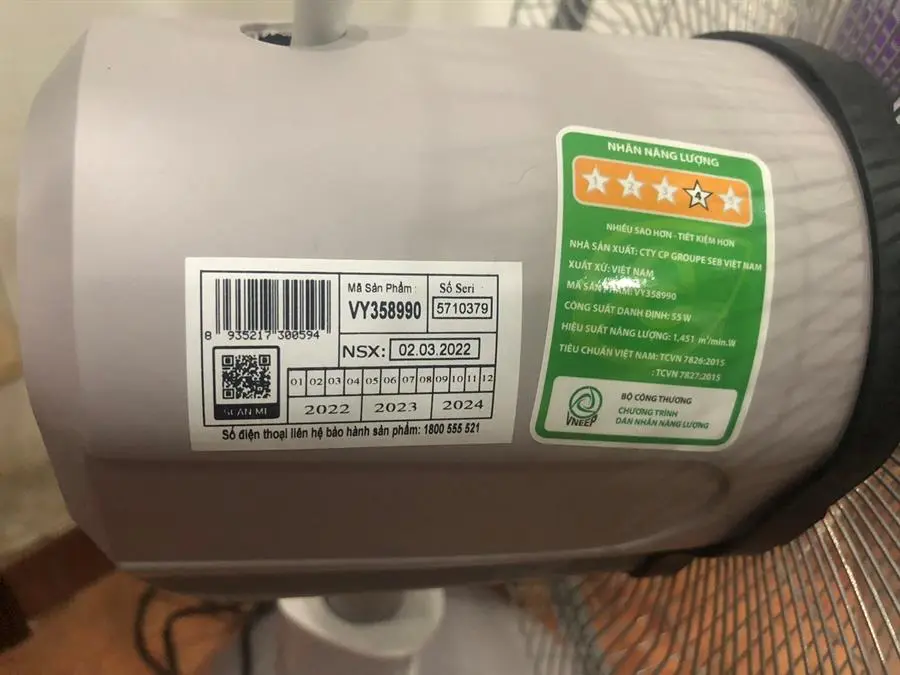 Khách hàng review Quạt lửng Asia 5 cánh VY538990 55W 15