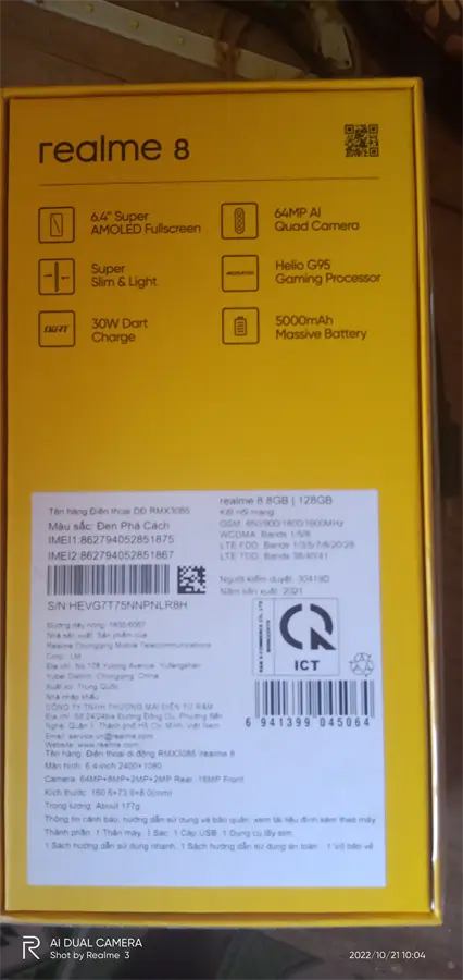 Khách hàng review Điện thoại realme 8 1