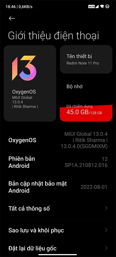 Khách hàng review Điện thoại Xiaomi Redmi Note 11 Pro 17
