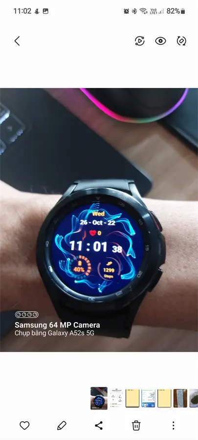 Khách hàng review Đồng hồ thông minh Samsung Galaxy Watch4 Classic 42mm 10