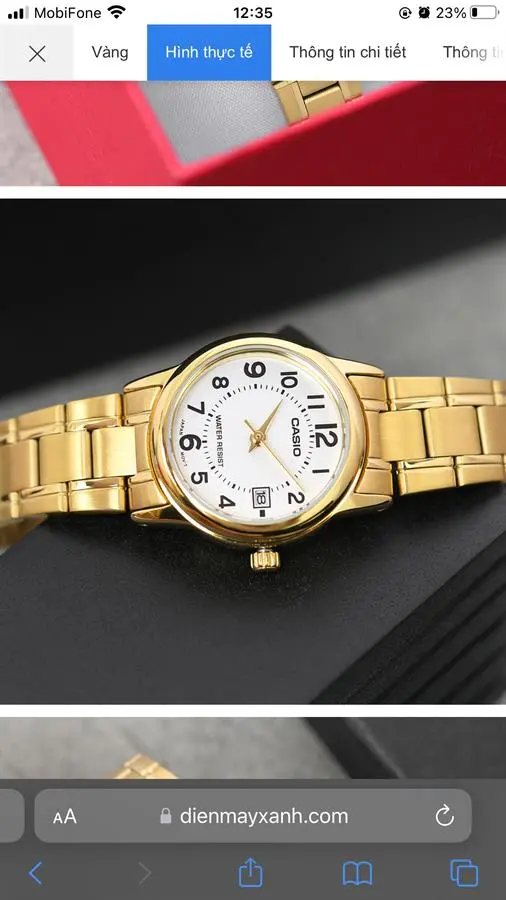Khách hàng review Đồng hồ CASIO Timeless 25 mm Nữ LTP-V002G-7BUDF 1