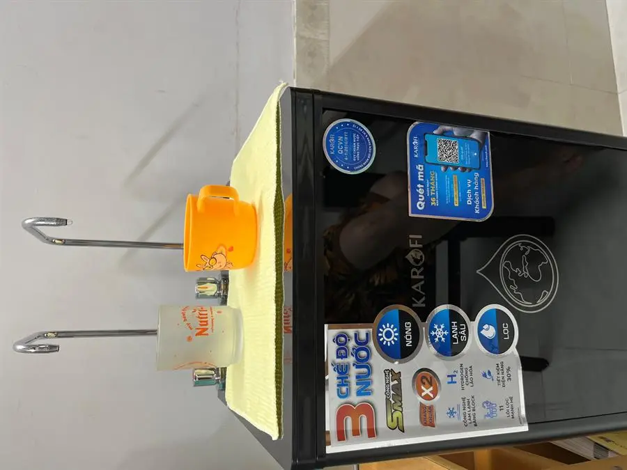 Khách hàng review Máy lọc nước RO nóng nguội lạnh Hydrogen Karofi KAD-D66 11 lõi 66