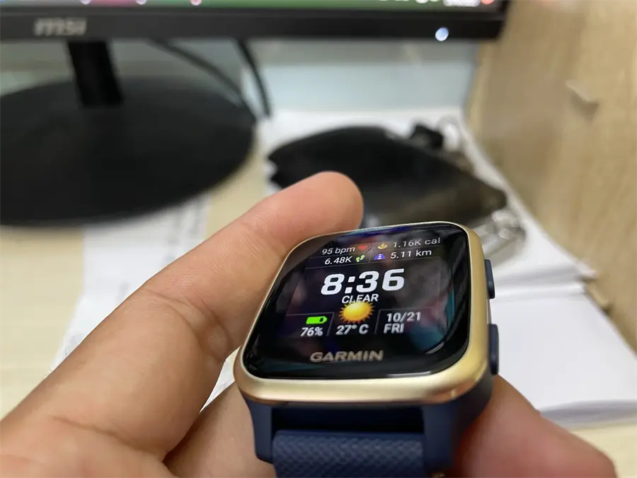 Khách hàng review Đồng hồ thông minh Garmin Venu SQ Music 40.6mm 1