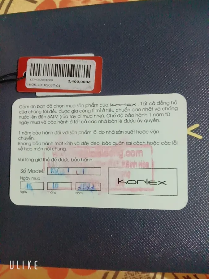 Khách hàng review Đồng hồ KORLEX 32 mm Nữ KS037-01 4