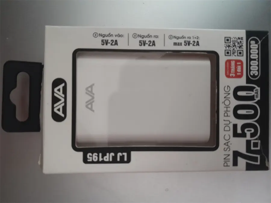 Khách hàng review Pin sạc dự phòng 7.500 mAh 10W AVA LJ JP195 3