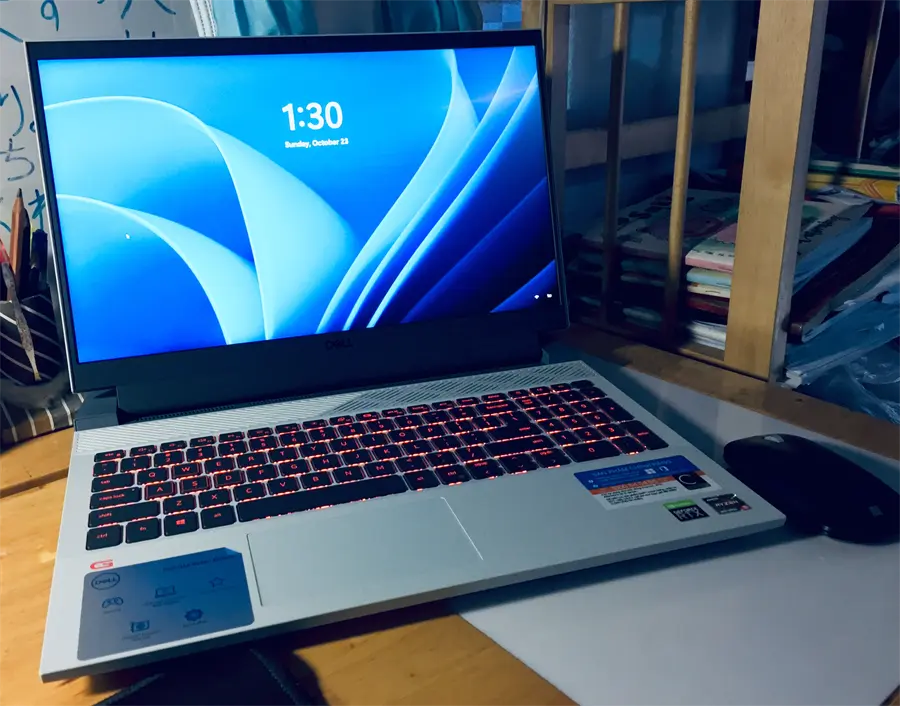 Khách hàng review Laptop Dell Gaming G15 5515 R5 5600H/16GB/512GB/4GB RTX3050/120Hz/OfficeHS/Win11 (P105F004DGR) 3