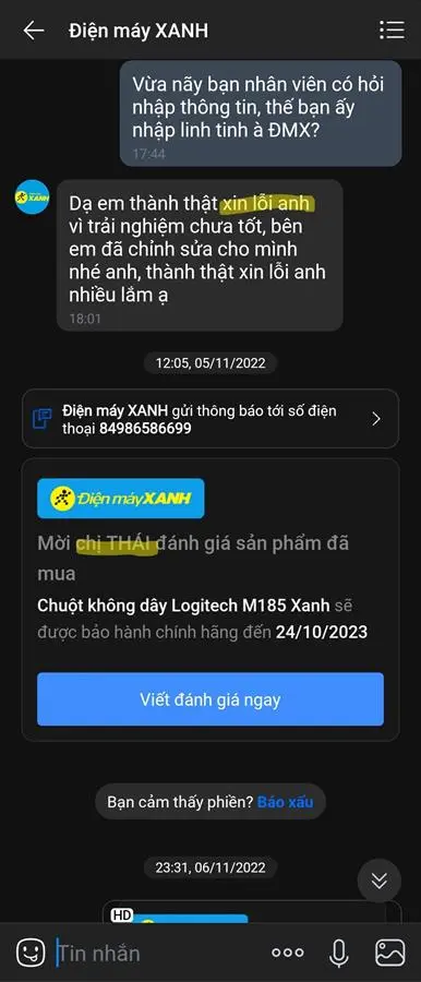 Khách hàng review Chuột Không dây Logitech M185 5