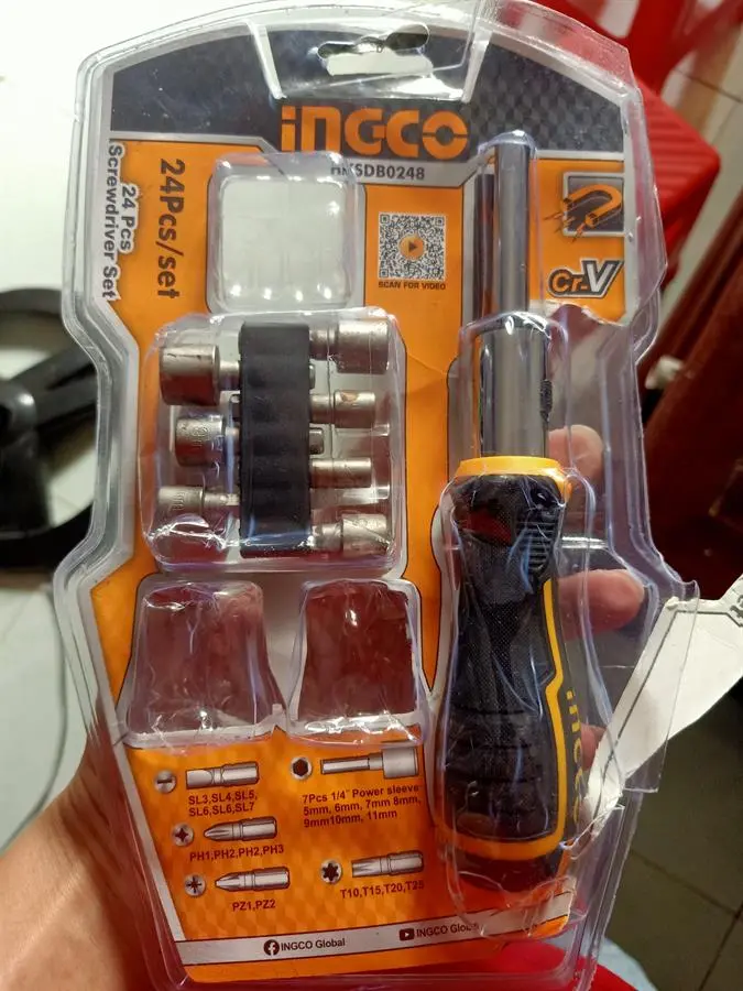 Khách hàng review Bộ tua vít Ingco HKSDB0248 (24 chi tiết) 1