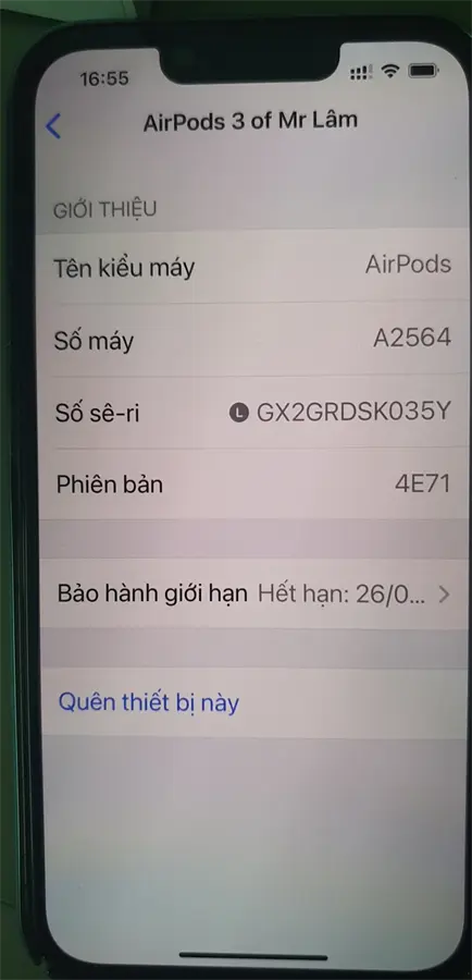 Khách hàng review Tai nghe Bluetooth AirPods 3 Wireless Charge Apple MME73 13