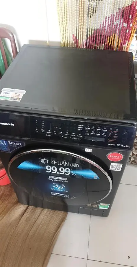 Khách hàng review Máy giặt sấy Panasonic Inverter giặt 10.5 kg - sấy 6 kg NA-S056FR1BV 10