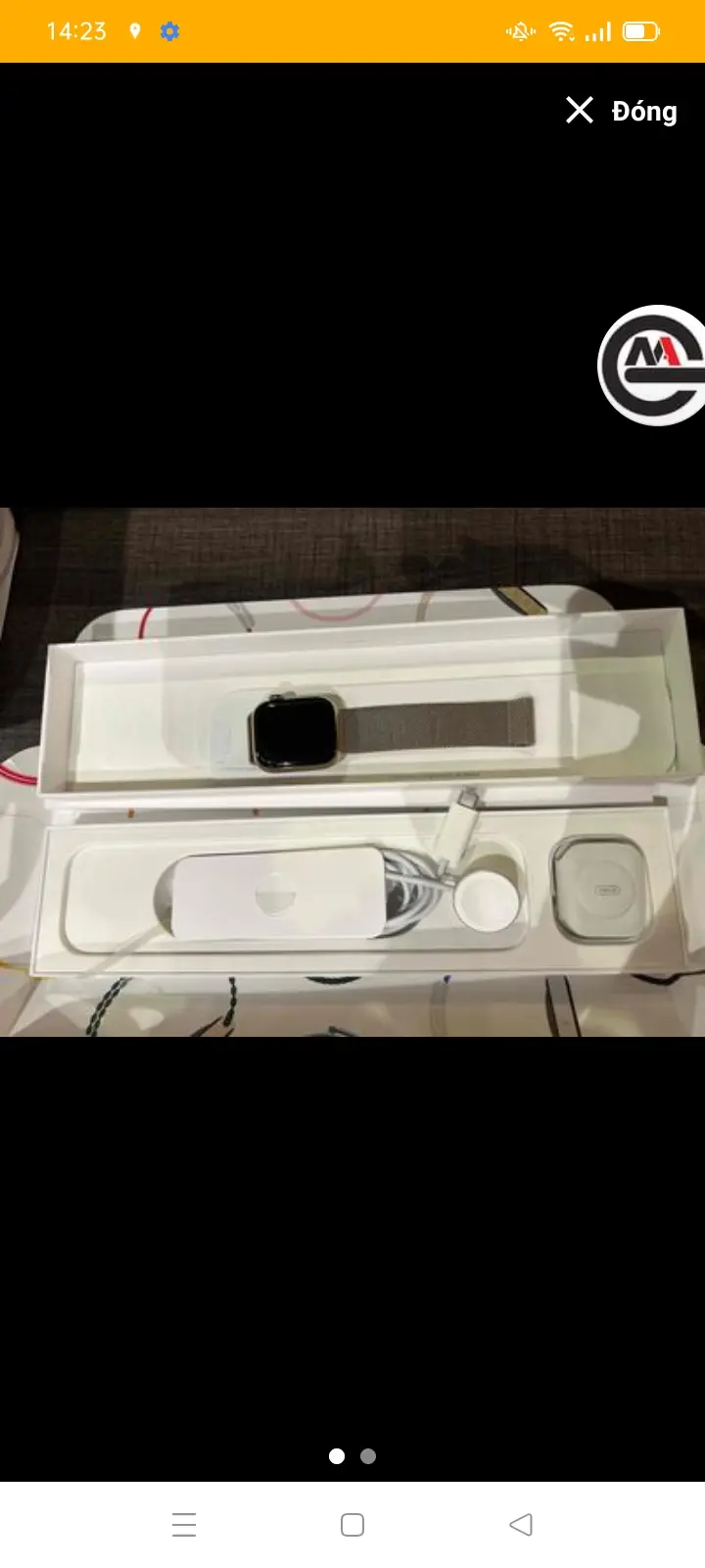Khách hàng review Đồng hồ thông minh Apple Watch Series 8 GPS   Cellular 41mm viền thép dây thép 1