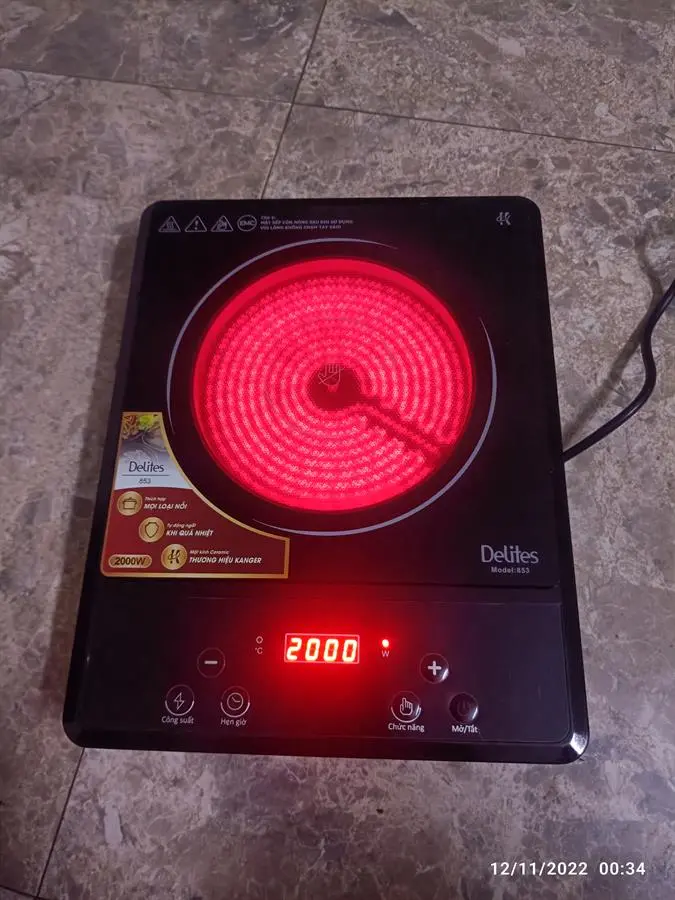 Khách hàng review Bếp hồng ngoại đơn Delites 853 2000W 13