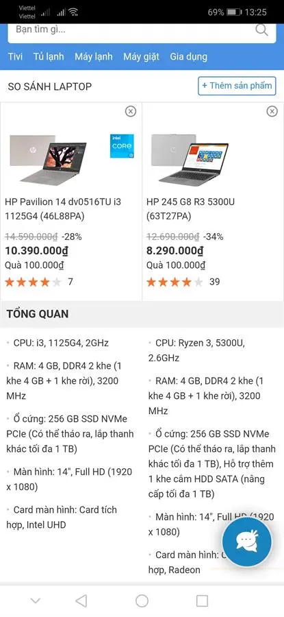 Khách hàng review Laptop HP Pavilion 14 dv0516TU i3 1125G4/4GB/256GB/Win11 (46L88PA) 2