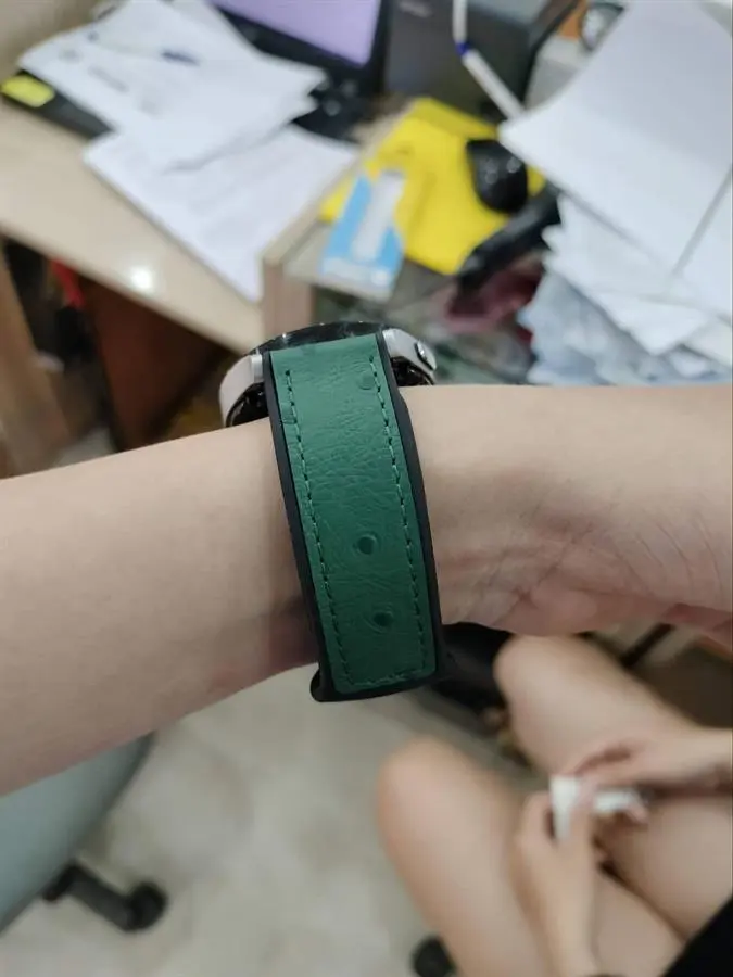 Khách hàng review Dây silicone đồng hồ 20mm M08-04-20 Xanh lá 2