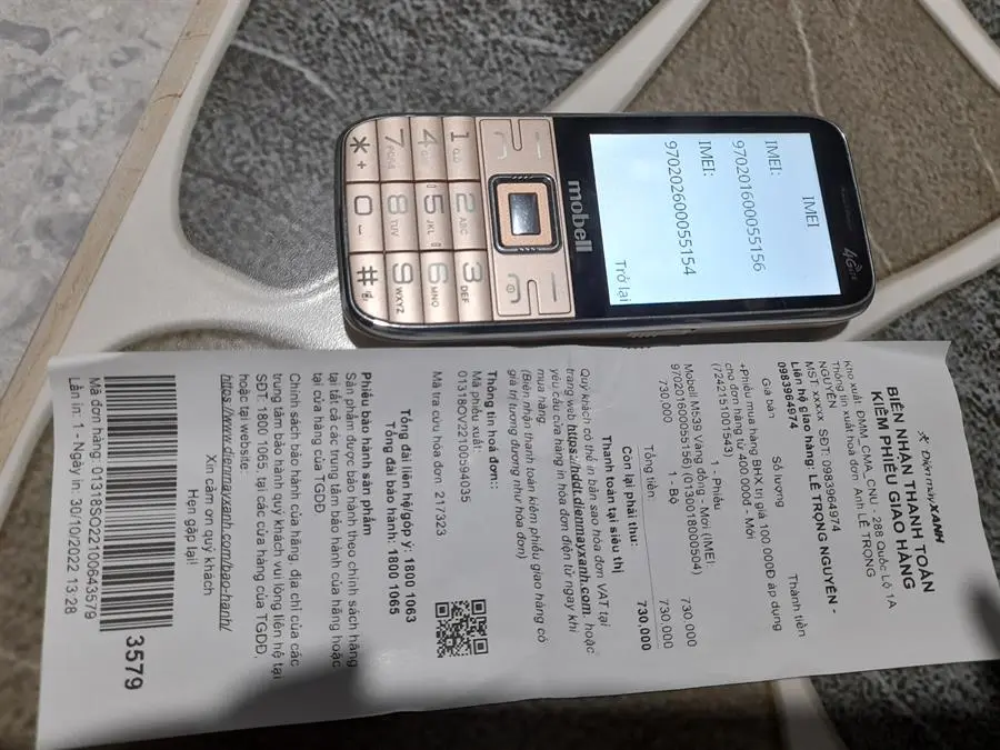 Khách hàng review Điện thoại Mobell M539 5