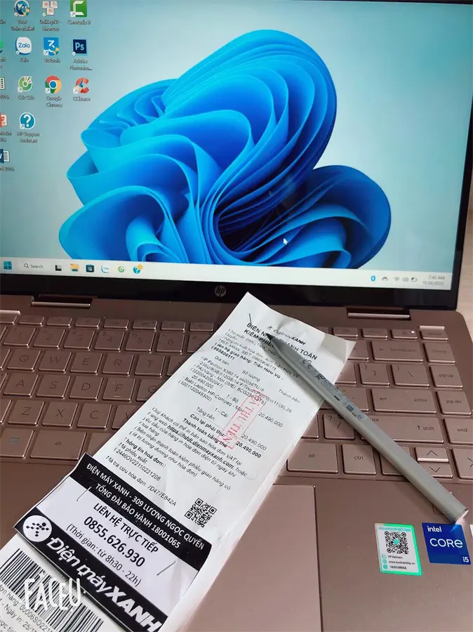 Khách hàng review Laptop HP Pavilion X360 14 ek0056TU i5 1235U/8GB/512GB/Touch/Pen/Win11 (6L294PA) 1