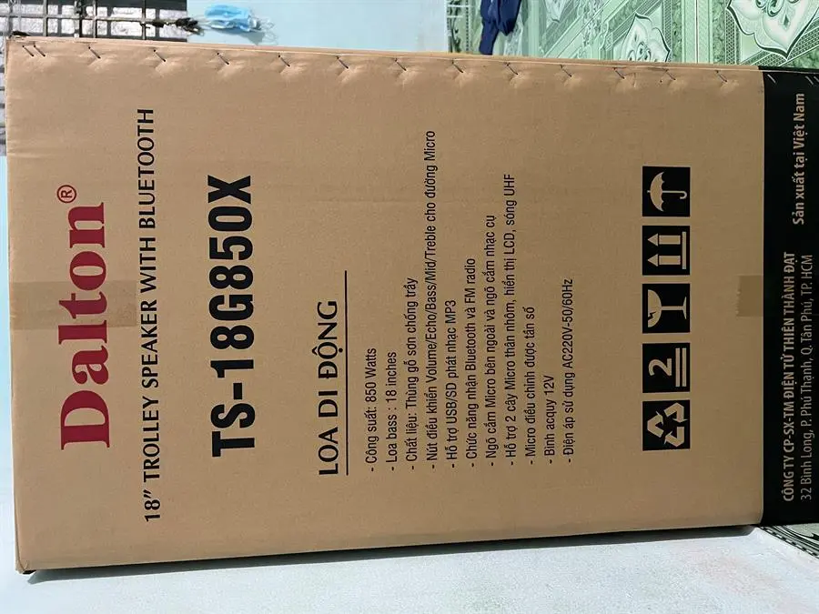 Khách hàng review Loa kéo karaoke Dalton TS-18G850X 850W 11