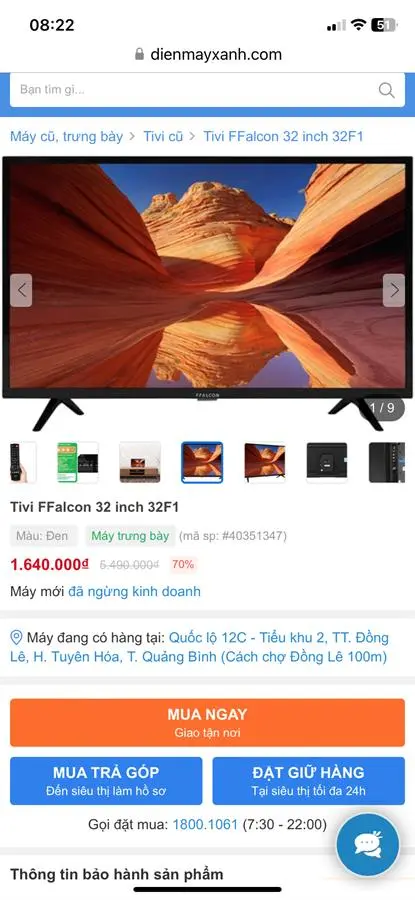 Khách hàng review Tivi FFalcon 32 inch 32F1 2