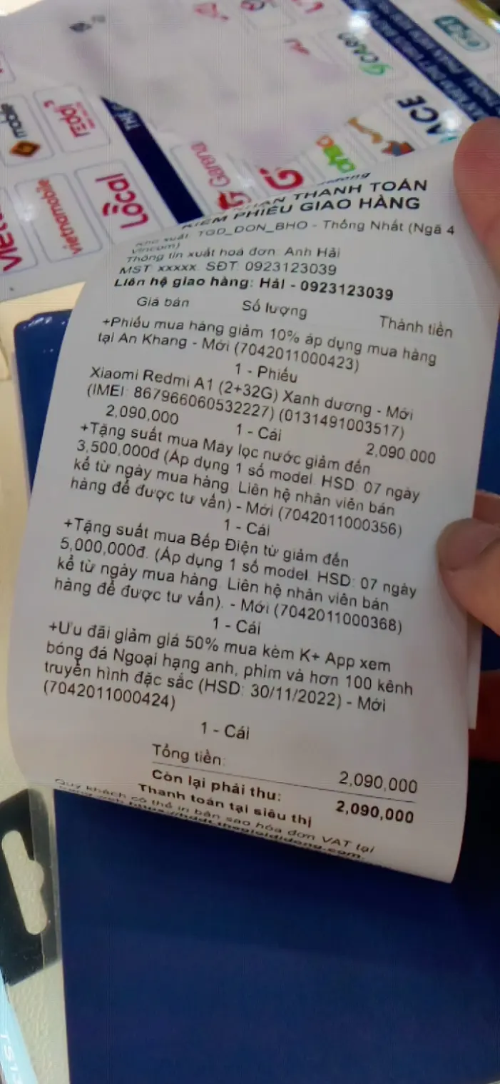 Khách hàng review Điện thoại Xiaomi Redmi A1 5