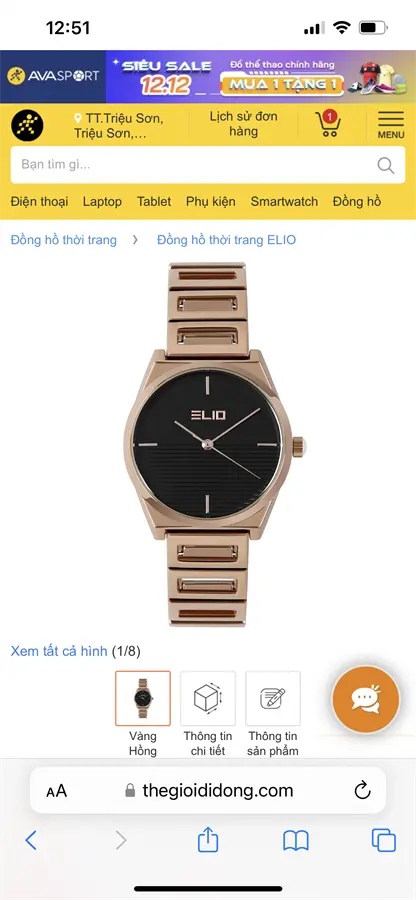 Khách hàng review Đồng hồ ELIO 32 mm Nữ ES091-03 3