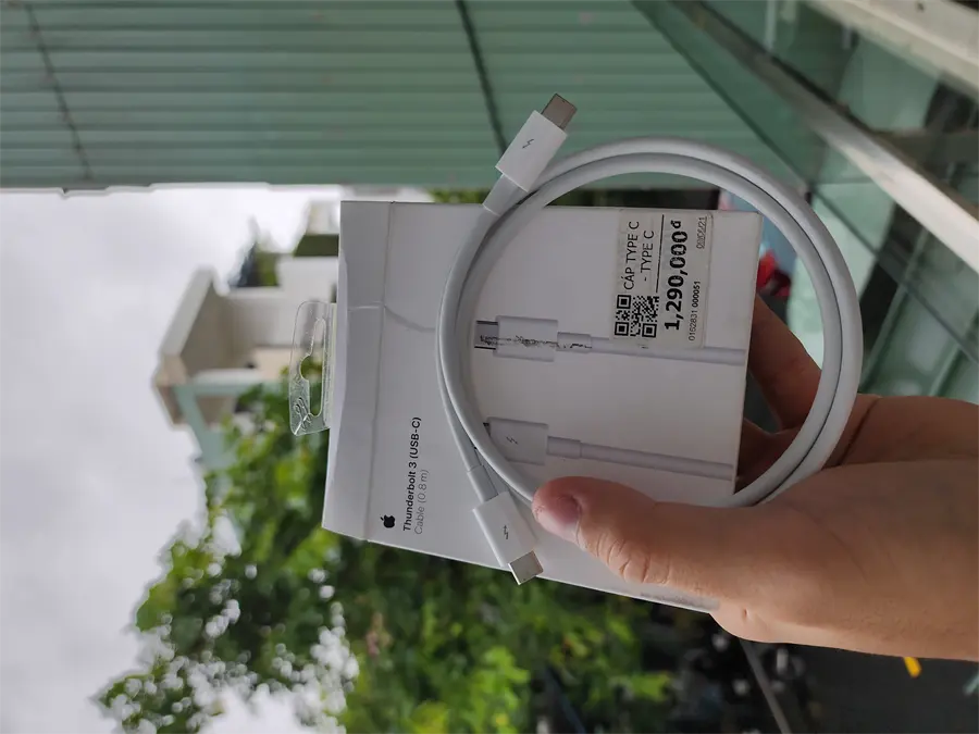 Khách hàng review Cáp Type-C - Type-C 0.8m Apple MQ4H2 1