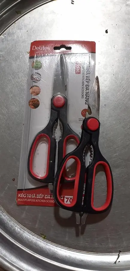 Khách hàng review Kéo nhà bếp đa năng thép không gỉ 2Cr13 Delites LD-992C 1