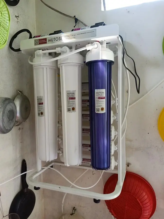 Khách hàng review Máy lọc nước RO bán công nghiệp Mutosi MP-80 9 lõi 1