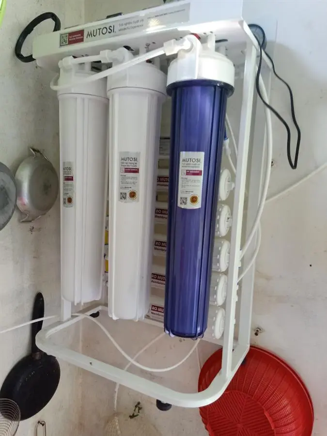 Khách hàng review Máy lọc nước RO bán công nghiệp Mutosi MP-80 9 lõi 2