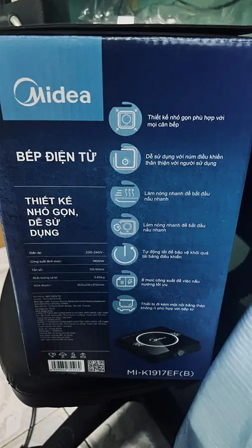 Khách hàng review Bếp từ Midea MI-K1917EF Đen 8