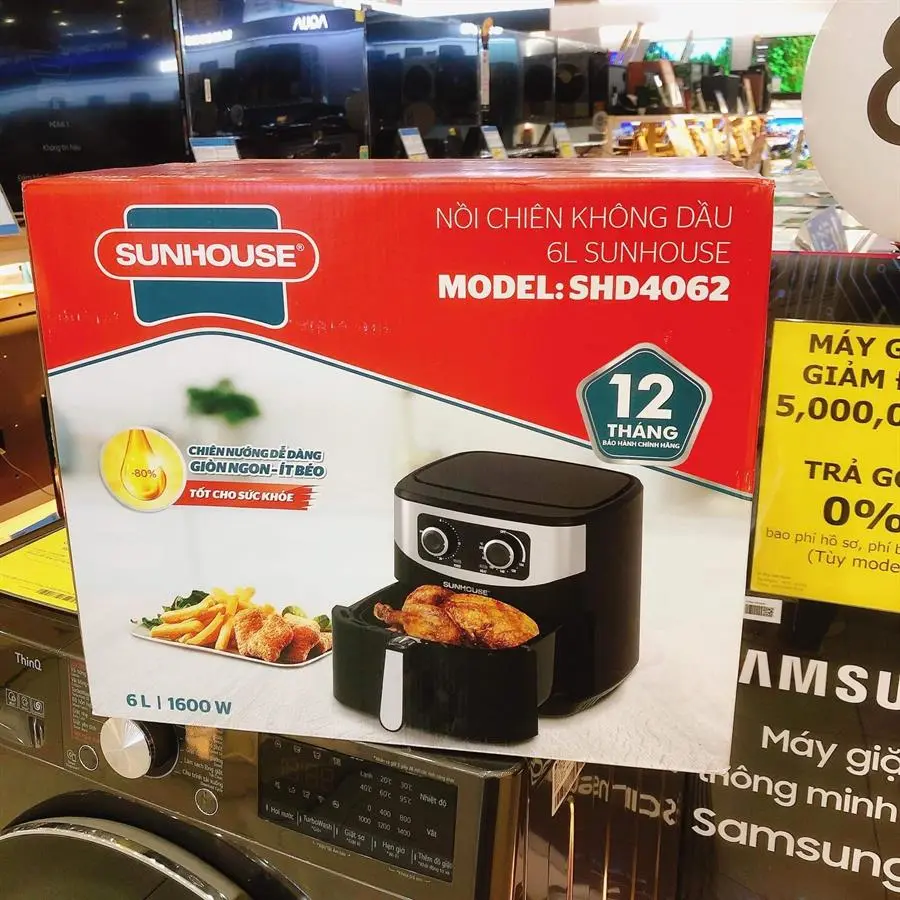 Khách hàng review Nồi chiên không dầu Sunhouse 6 lít SHD4062 9