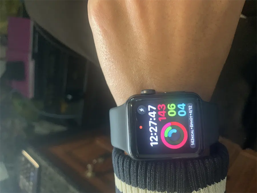 Khách hàng review Đồng hồ thông minh Apple Watch S3 GPS 38mm viền nhôm dây silicone 3